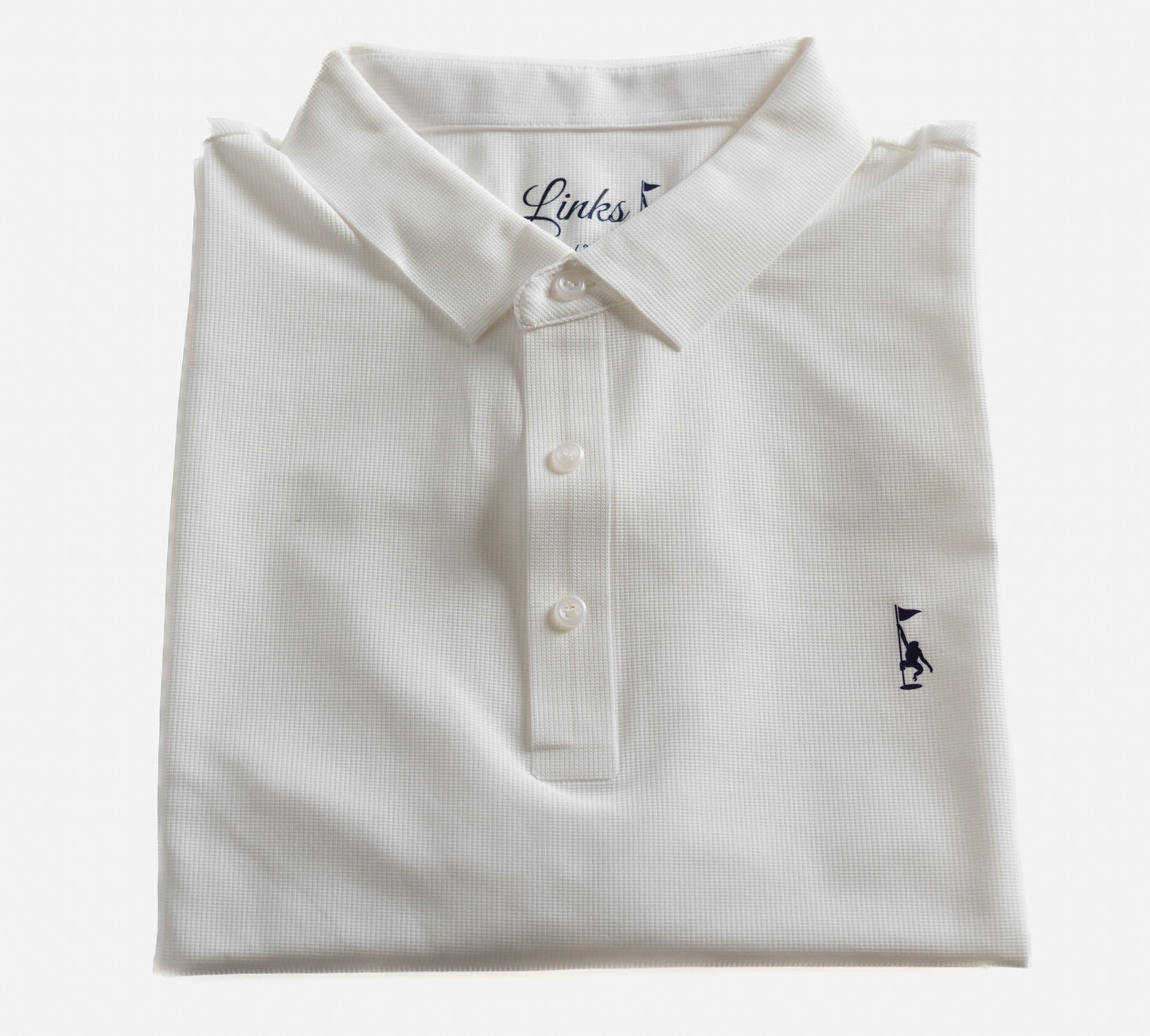 Waffle Polo - White