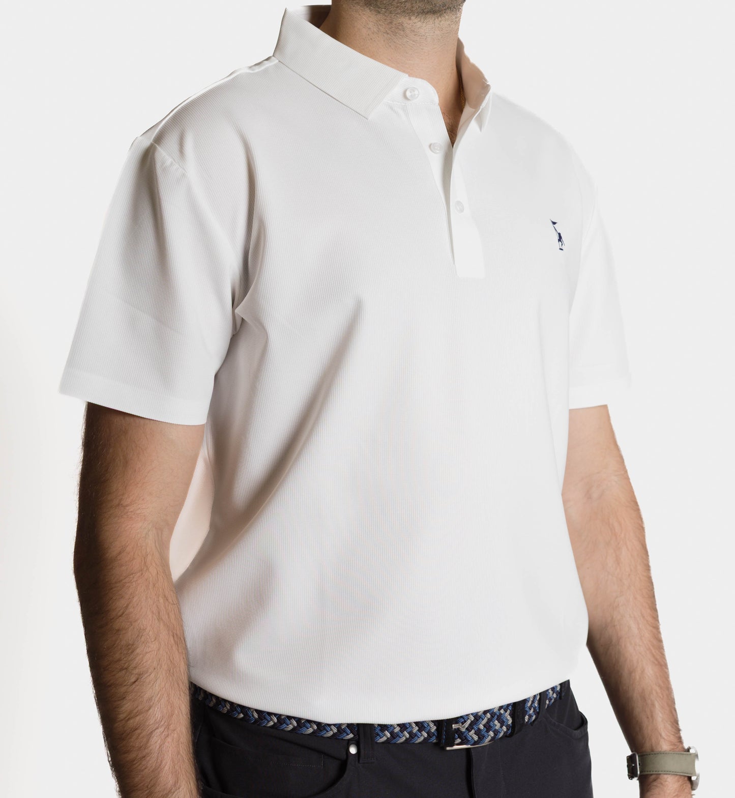 Waffle Polo - White