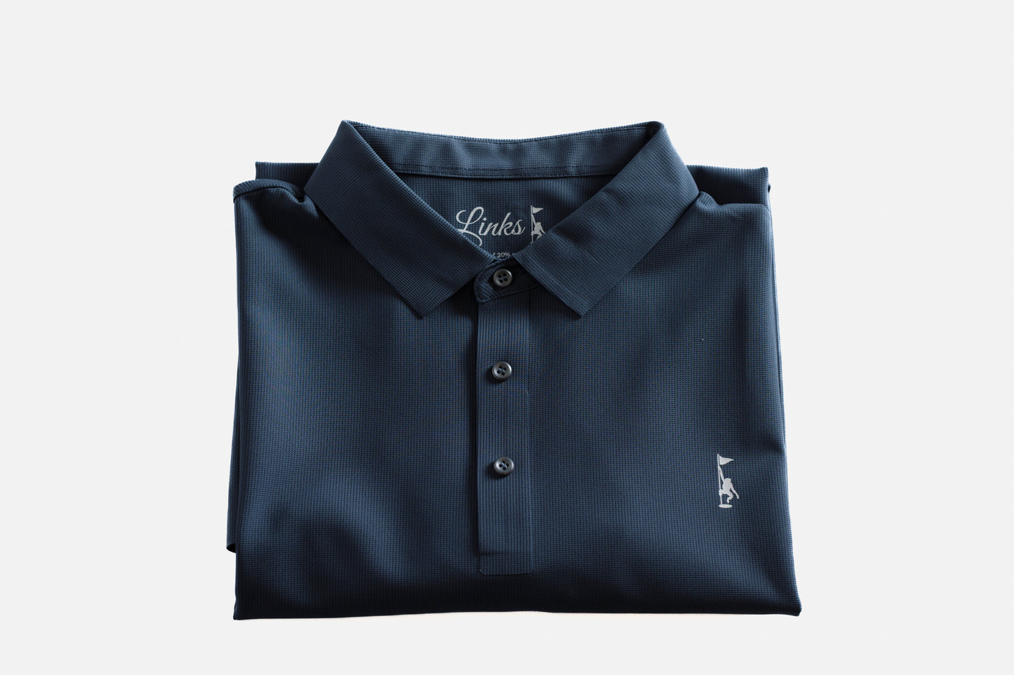 Waffle Polo - Light Blue