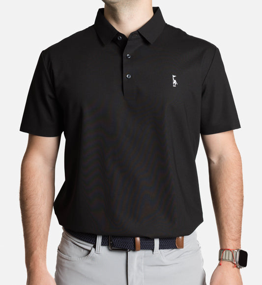 Waffle Polo - Black